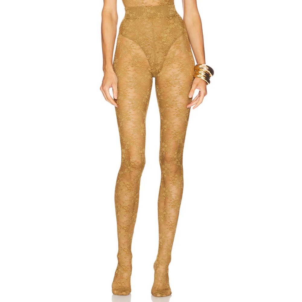 Alex Perry Lace Stocking in‎ Khaki Size US 6/ UK 10